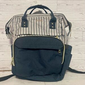 LOVEVOOK Laptop Backpack In Grey & Navy